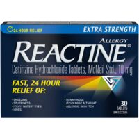 Reactine, Claritin Or Aerius Tablets, Benadryl, Or Aleve Caplets Or Liquid Gels
