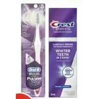 Fixodent Denture Adhesive Cream, Oral-B Pulsar Battery Toothbrush or Crest 3DWhite Professional Toothpaste