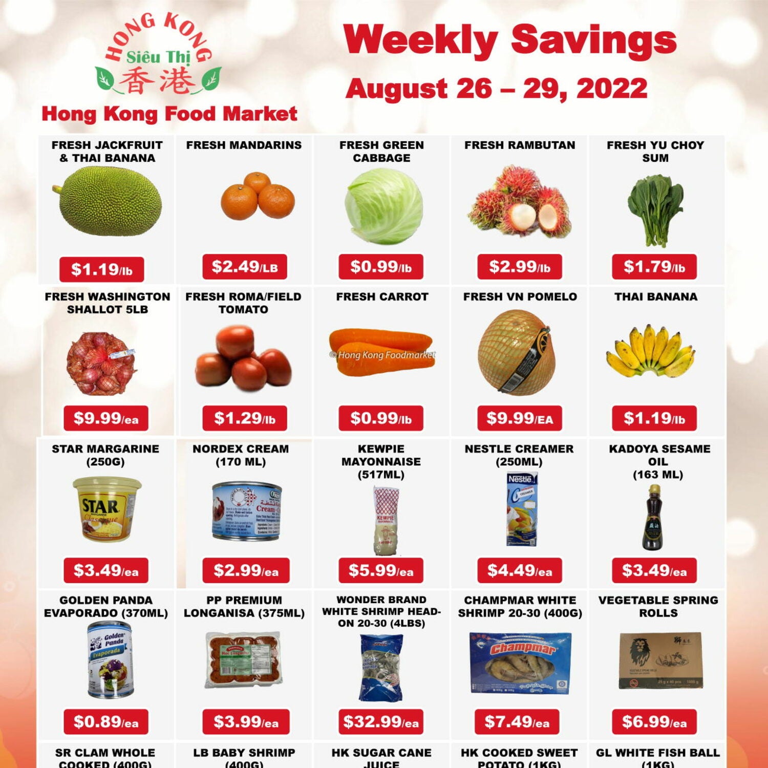 Hong Kong Food Market Weekly Flyer - Weekend Specials - Aug 26 – 29 ...