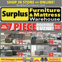 Surplus Furniture - 7-Piece Package Event (London/ON) Flyer