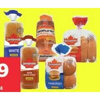 Dempster's White or 100% Whole Wheat or Nature + Honey Bread or Hamburger or Hot Dog Buns 
