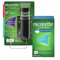 Nicorette QuickMist or Gum 