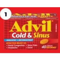 Advil Cold And Sinus Caplets