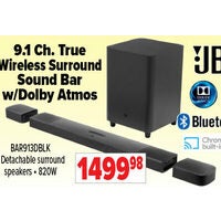 JBL 9.1 Ch. True Sound Bar Wireless Surround w/Dolby Atmos