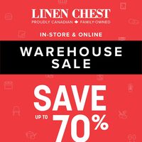Linen Chest - Warehouse Sale Flyer