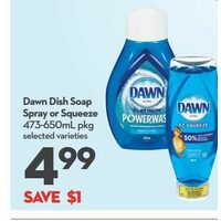 Dawn Dish Soap Spray Or Squeeze