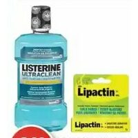 Lipactin Cold Sore Treatment, Crest 3Dwhite Value Pack Toothpaste or Listerine Mouthwash