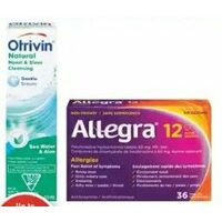 Otrivin Nasal Spray or Allegra Allergy Tablets