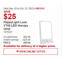 Happy Light Luxe VT43 LED Therapy Lamp