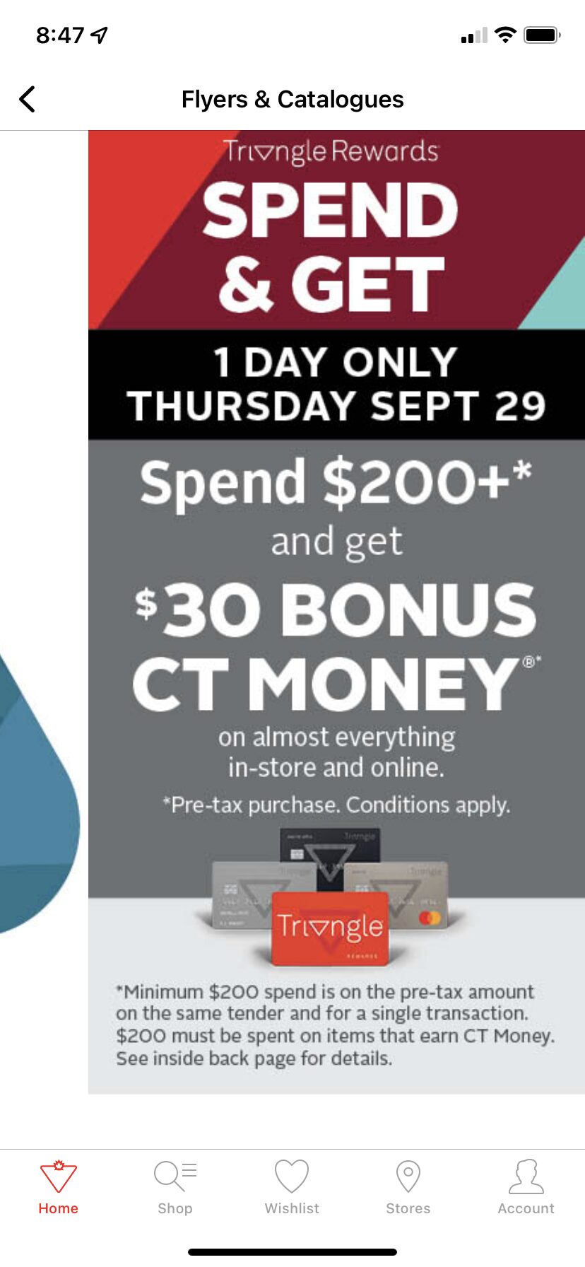 Canadian Tire] Spend $200 Get $30 in Canadian Tire Money (Sept 29 only) -  RedFlagDeals.com Forums