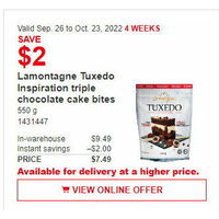 Lamontagne Tuxedo Inspiration Triple Chocolate Cake Bites