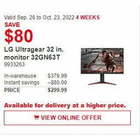LG Ultragear 32 In. Monitor 32GN63T