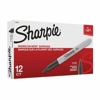 Sharpie Fine Tip Permanent Markers, Black