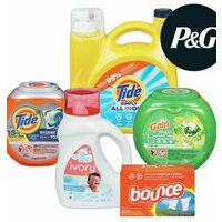 Tide Liquid Laundry Detergent or Simply Pods or Hygienic Clean Pods Gain Flings Ivory Snew Newborn Detergent or Bounce Sheets 