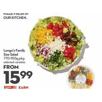 Longo's Family Size Salad 