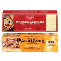 Armstrong Cheese Bars Or Saputo Mozzarellissima