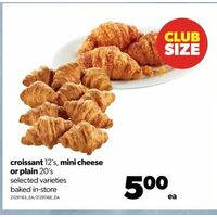 Croissant, Mini Cheese Or Plain