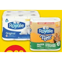 Royale Bathrrom Tissue or Tiger Towel 
