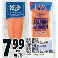 High Liner Wild Pacific Salmon Portions, High Liner Wild Pacific Salmon Sides