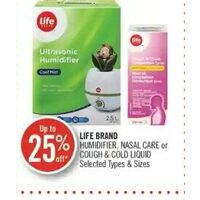 Life Brand Humidifier, Nasal Care Or Cough & Cold Liquid