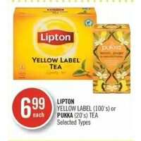 Lipton Yellow Label Or Pukka Tea