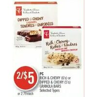 PC Rich & Chewy Or Dipped & Chewy Granola Bars