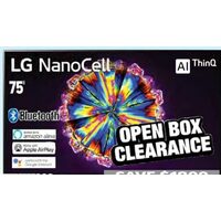 LG 4K Nanocell Ai ThinQ HDR TV 75'' 