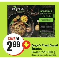 Zoglo's Plant Based Entrees 