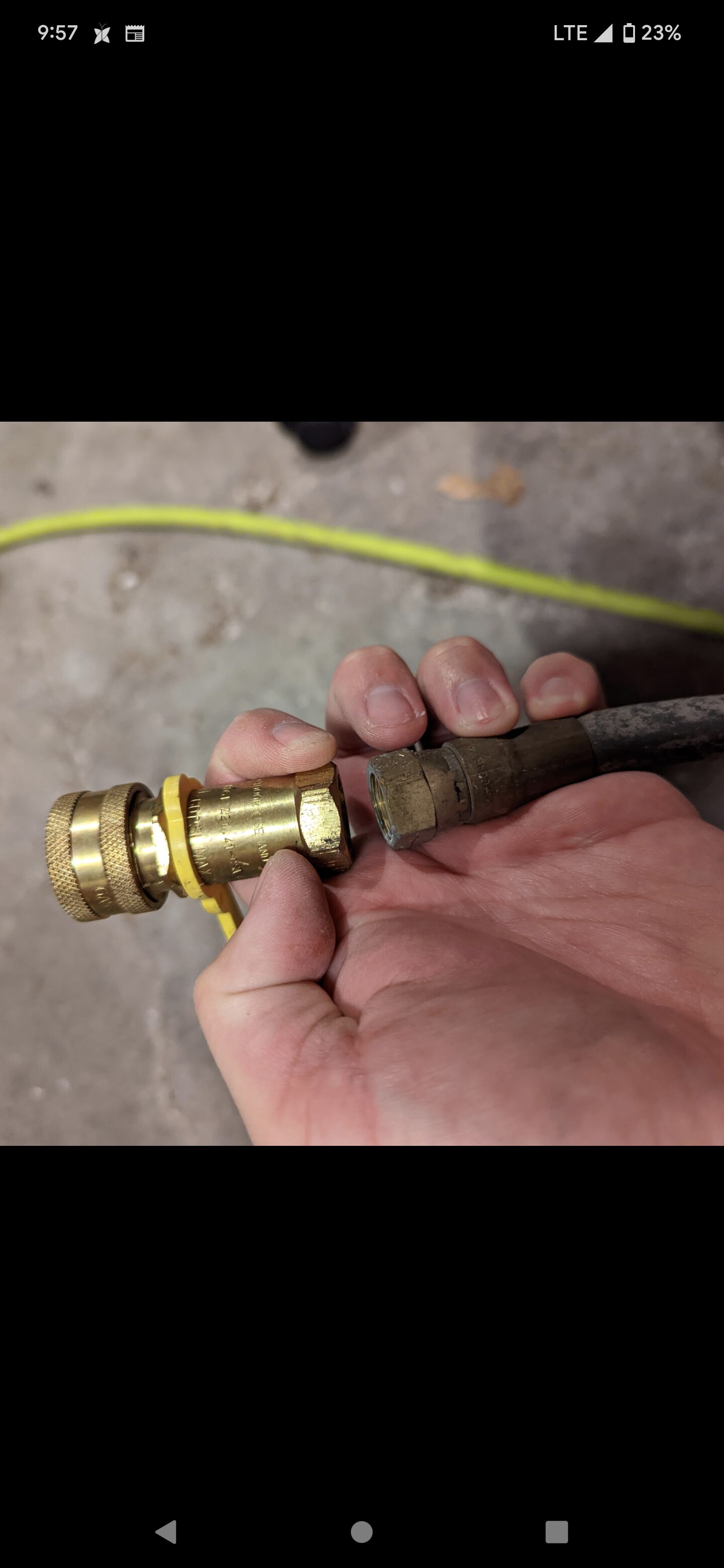 What adaptor do I need to connect my Natural gas BBQ hose to the Quick
