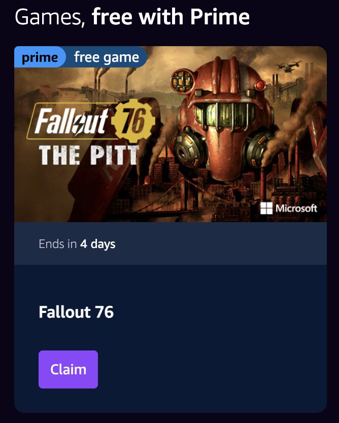 .ca] Prime Gaming Nov. 2022 - Fallout: New Vegas Ultimate
