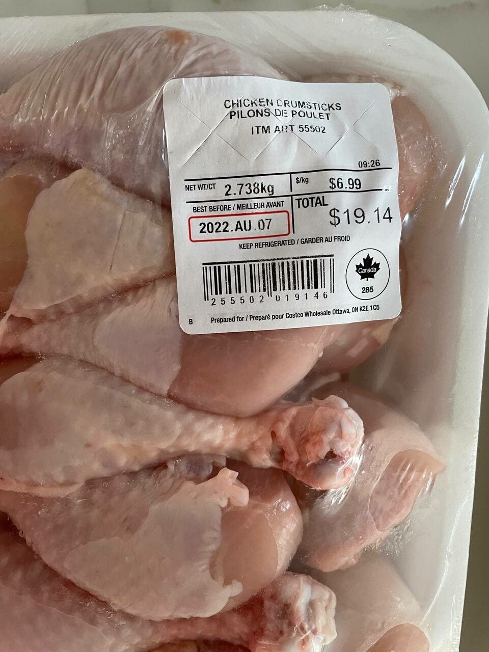 [Food Basics Ontario only] Chicken Drumsticks 1.88/lb or 4.14kg at