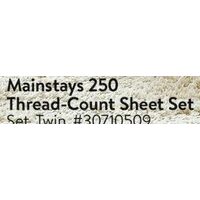 Mainstays 250 Thread Count Sheet Set - Twin