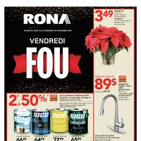 Rona - Weekly Deals - Black Friday Sale (Quebec City Area/QC) Flyer