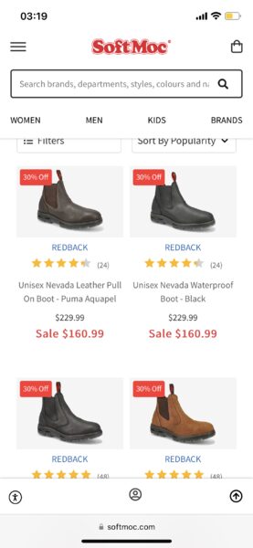 Redback boot coupon sale