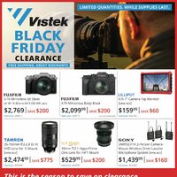Vistek - Black Friday Clearance Sale Flyer