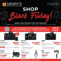 Henry's - Shop Black Friday Flyer