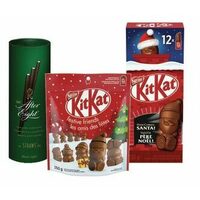 After Eight Straws or Nestle Christmas Bagged Chocolate or Santa Chimney 