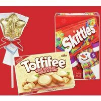 Rose & Robin Chocolate Star Pops, Toffifee or Skittles or Life Savers Funbooks