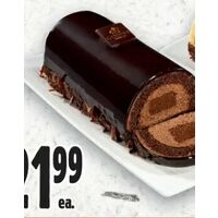 Godiva Dark Chocolate Log Cake
