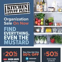 Kitchen Stuff Plus - Organization Sale Flyer