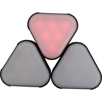 3 Pk LED Road Hazard Lights With Charger Case 
