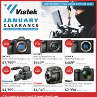 Vistek - January Clearance Sale Flyer