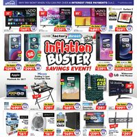 Factory Direct - Weekly Deals - Inflation Buster Savings Event Flyer