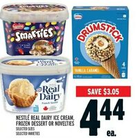 Nestle Real Dairy Ice Cream, Dessert Or Novelties