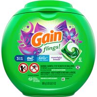 Finish, Cascade, Cascade Action Pacs, Gain Laundry Detergent or Gain or Downy Fabric Softener