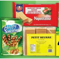 Petiti Beurre Biscuits, Gloria Cream Crackers, Kras or Happy Swing Wafers or Pally Biscuits 