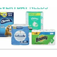 Charmin Bathroom Tissue Triple, Cottonelle CleanCare Bathroom Tissue, Bounty Napkins Or Paper Towels, Kleenex Facial Tissues Or Cottonelle Moist Wipes