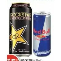Rockstar, Red Bull or Guru Energy Drink