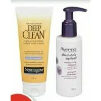 Bio-Oil Skin Treatment, Neutrogena Deep Clean or Aveeno Facial Cleansers