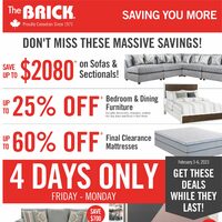 The Brick - Saving You More (West/ON) Flyer